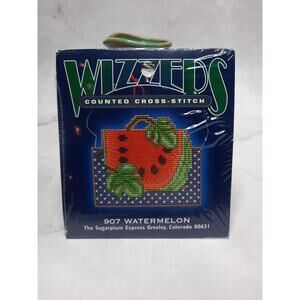 Vintage Janlynn Wizzers Counted Cross Stitch Kit Watermelon